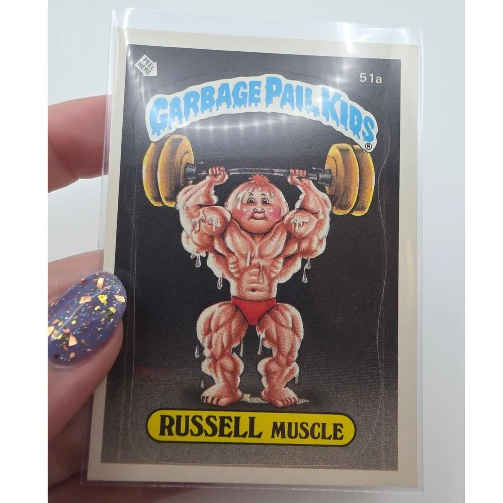 Topps Garbage Pail Kids Trading Card OS2 Russell Muscle Fair 51a